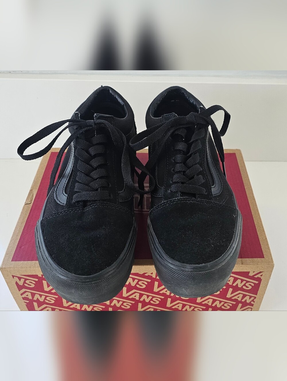 Vans Black Low-Top Suede & Canvas Sneakers